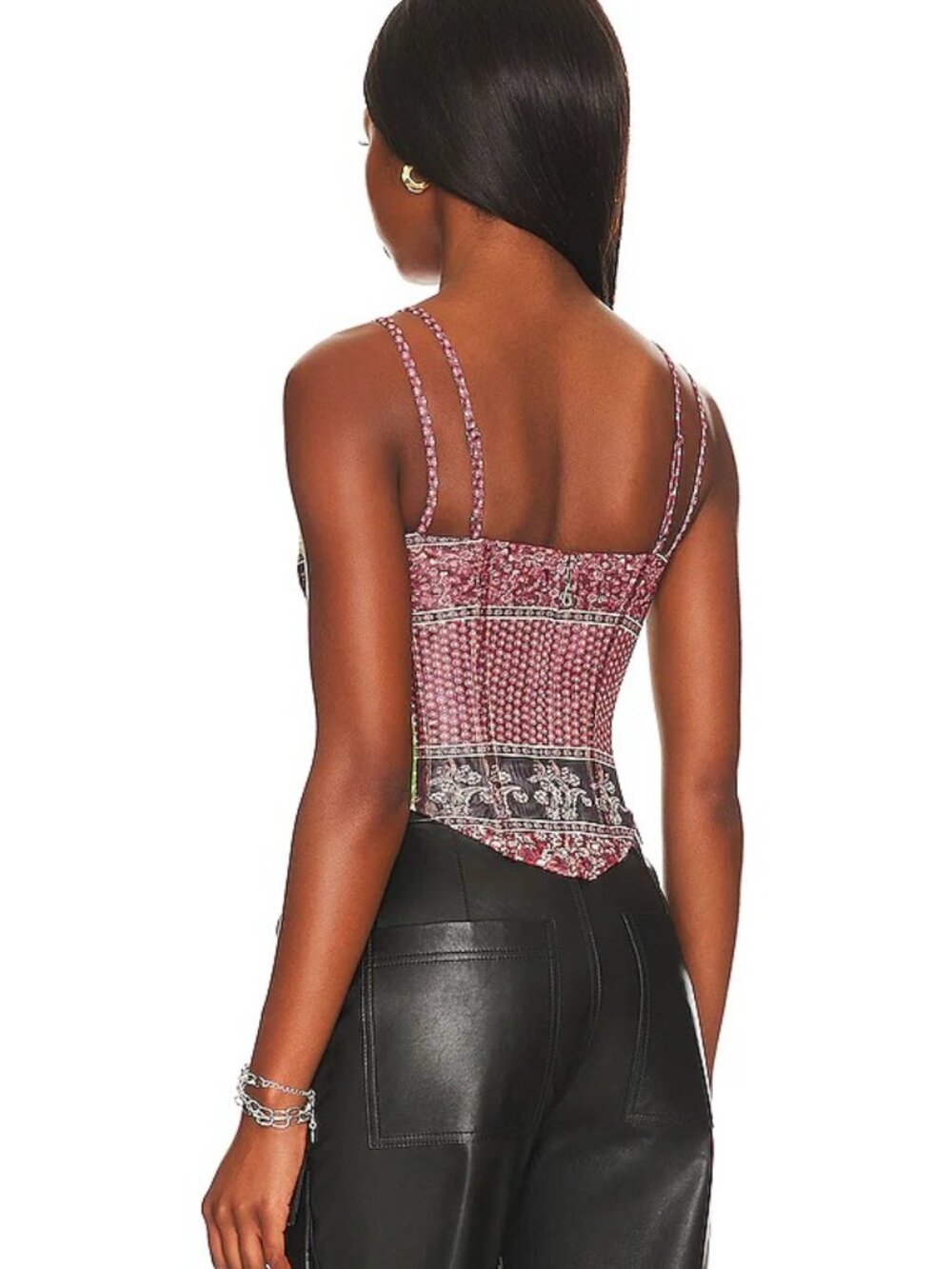 Miaou Aphex Corset Pinot Paisley Size L